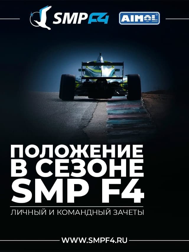 Положение в сезоне SMP F4 2026 года